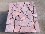 Камень Розовый с разводом галтованный песчаник природный натуральный