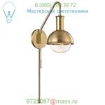 Riley Swing Arm Wall Sconce HL111101-AGB Mitzi - Hudson Valley Lighting, бра