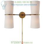 ARN 2003BLK-L Visual Comfort Clarkson Double Wall Sconce, настенный светильник бра
