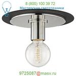 H137501S-AGB/BK Mitzi - Hudson Valley Lighting Milo Flush Mount Ceiling Light, светильник