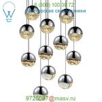 SONNEMAN Lighting Grapes 12 Light LED Round Multipoint Pendant 2917.01-SML, светильник