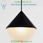 Roll &amp; Hill Half and Half Hemisphere Pendant Light HALFP-HEM-BK-CF-U, светильник