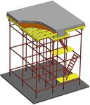 Опалубка перекрытий на объемных стойках,  опалубка перекрытий