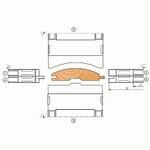 Комплект цельных фрез для изготовления доски обшивочной (вагонки)