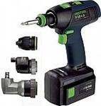 Аккумуляторная дрель Festool T 15+3 LI 3,0 Set