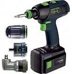 Аккумуляторная дрель Festool T 12+3 LI 3,0 Set