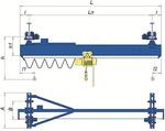 Кран подвесной однопролетный грузоподъемность 1,0 т - Раздел: Подъемное оборудование