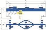 Краны подвесные двухпролетные грузоподъемность 1,0, 2,0, 3,2 и 5,0 т
