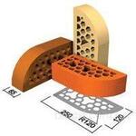 "Кирпич облицовочный фасонный ВФ-3 красный, "СБК" г. Ромны"