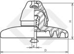 Изоляторы для контактной сети железных дорог ПФ/ПФД