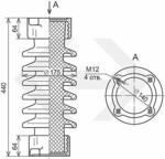 Изоляторы опорные стержневые армированные фарфоровые ИОС-35