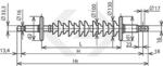 Линейные подвесные полимерные изоляторы для ЛЭП 35-220 кВ ЛК 70/35-АVII