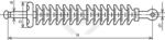 Линейные подвесные полимерные изоляторы для ЛЭП 330-500 кВ ЛК300/330-III