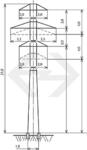 Промежуточные опоры напряжением 35 кВ типа П35