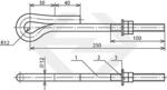 Штанга нарезка-ушко L = 250 166