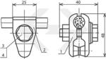 Зажим струновой для несущего троса 046-4