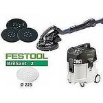 Машинка шлифовальная для стен и потолков FESTOOL PLANEX LHS 225 EQ-Set/IP с аппаратом пылеудаления и промежуточной подложкой - Раздел: Инструмент для строительства