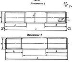 Шпильки для фланцевых соединений по ГОСТ 9066-75